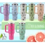 40oz H2.0 Stainless Steel Vacuum Insulated Laser Logo Cow Head Tumblers Western Coffee Mug