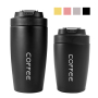 New Design 12oz Double Wall Stainless Steel Travel Coffee Mug Vacuum Insulated 350ml 500ml Tumbler with 2in1 Lids