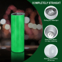 Free Shipping RTS USA Warehouse Stocked 25pcs/ctn 20oz Sublimation Glow in the Dark Skinny Straight Tumbler with Straw