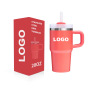 Custom Logo 20oz Stainless Steel Vacuum Kids Tumbler with Handle Portable Keep Hot and Cold Car Tumbler