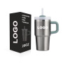 Custom Logo 20oz Stainless Steel Vacuum Kids Tumbler with Handle Portable Keep Hot and Cold Car Tumbler