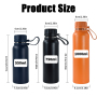 Factory 500ml 750ml 1000ml Customization Powder Coated Therms Cups Double Walled Stainless Steel 304 Sports Water Bottle
