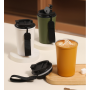 Customized Logo 380ml Coffee Mug Stainless 304 Steel Fashion Coffee Cup Insulated Water Bottle with Portable Rope for Wholesale