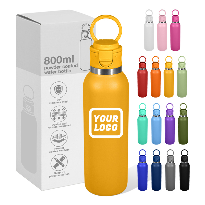 New Design 27oz Double Walled Vacuum Insulated Metal Drinking Thermoses Custom BPA Free Leak Proof Locking Lid Sport Tumbler