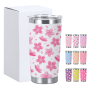 20oz Bulk Tumblers Insulated Double Wall Travel Coffee Mugs Durable Powder Coated Stainless Steel Tumblers with Lid and Straw