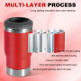 Custom Logo 14oz 4 in 1 Stainless Steel Insulated Beer Bottle Can Cooler Wine Cooler Cup with 2 Lids