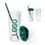 Wholesale 30oz Plastic Cup Single Wall Clear PS Christmas Decoration Tumbler Portable Mug with Plastic Straw for Customization