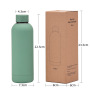 China RTS 500ml Double Wall Stainless Steel Sports Water Bottle Outdoor Tumblers Cola Powder Coated for Laser Printing Logo