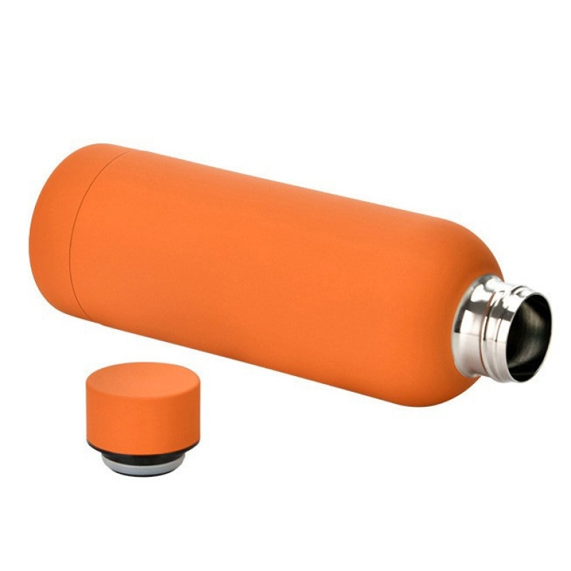 China RTS 500ml Double Wall Stainless Steel Sports Water Bottle Outdoor Tumblers Cola Powder Coated for Laser Printing Logo
