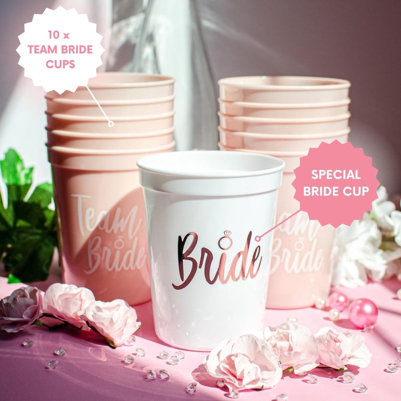 Wholesale Custom Logo Team Bride Bachelorette Party Cups Bridesmaid Cups Bachelorette Party Decorations Favors for Weeding Gifts