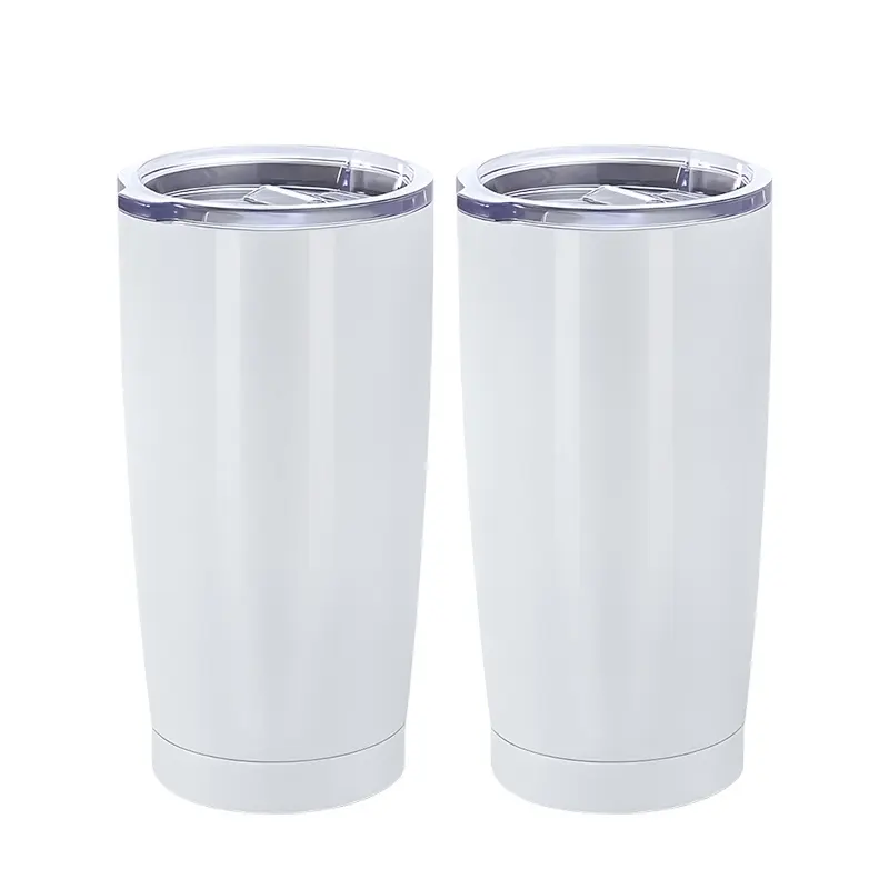 DSY China Warehouse 20oz White Sublimation Blanks Travel Coffee Mug Cup with Lid