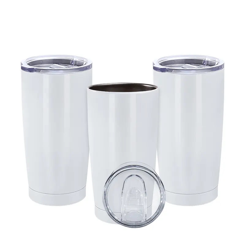 DSY China Warehouse 20oz White Sublimation Blanks Travel Coffee Mug Cup with Lid