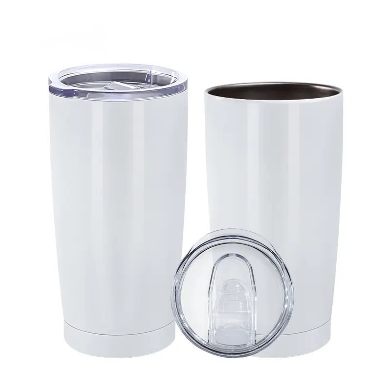 DSY China Warehouse 20oz White Sublimation Blanks Travel Coffee Mug Cup with Lid