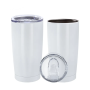 DSY China Warehouse 20oz White Sublimation Blanks Travel Coffee Mug Cup with Lid