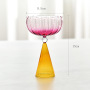 New Creative Striped Gradient Martini Glass Champagne Glass Bar Club Wine Utensils Beer Mugs Drink Cups for Party Weeding