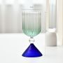 New Creative Striped Gradient Martini Glass Champagne Glass Bar Club Wine Utensils Beer Mugs Drink Cups for Party Weeding