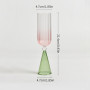 New Creative Striped Gradient Martini Glass Champagne Glass Bar Club Wine Utensils Beer Mugs Drink Cups for Party Weeding