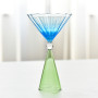 New Creative Striped Gradient Martini Glass Champagne Glass Bar Club Wine Utensils Beer Mugs Drink Cups for Party Weeding