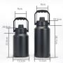2L Vacuum Flask Thermal Bottle Wide Mouth 3L Stainless Steel 304 Ice Cube Storage Bottle Jug Insulated Water Bottle With Handle