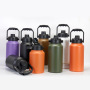 2L Vacuum Flask Thermal Bottle Wide Mouth 3L Stainless Steel 304 Ice Cube Storage Bottle Jug Insulated Water Bottle With Handle