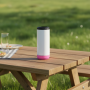 16oz Sublimation Music Tumbler Cup 4 in 1 Can Cooler with Speaker Stainless Steel Vacuum Insulated Beer Can Cooler