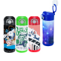 Sublimation 12oz Stainless Steel Bottle Double Wall Water Bottle Sports Tumbler Water Thermal Drink Cup with Handle Flip up Lid