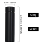 Double Wall Insulated 500ml Stainless Steel Termo Smart Vacuum Flask Digital Thermo Water Bottle With Led Temperature Display