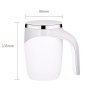 Custom Logo Stainless Steel Smart Automatic Electric Mixing Cup Coffee Milk Magnetic Rotation Self Stirring Coffee Mug Mixer