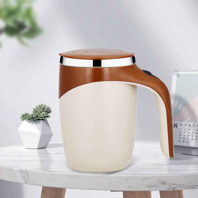 Custom Logo Stainless Steel Smart Automatic Electric Mixing Cup Coffee Milk Magnetic Rotation Self Stirring Coffee Mug Mixer