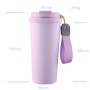Wholesale 600ml Stainless Steel Coffee Mug 20oz Insulated Cup SS304 Car Travel Tumbler with Handle Straw for Logo Customization