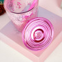 Double Wall Bling Tumbler  Cold Drink With Lids 16oz 500ml Milk Tea Fat U-shaped Plastic Pet Cup Disposable