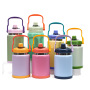 Custom Logo Large Capacity 2.8L 4L Stainless Steel Insulated Jug Sport Outdoors Camping Water Bottle Flask with Handle Lid