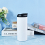 New Sublimation Blanks 15oz Sublimation Straight Coffee Sports Tumbler With 2 in 1 Sippy Lids for Heat Press Printing DIY