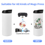 New Sublimation Blanks 15oz Sublimation Straight Coffee Sports Tumbler With 2 in 1 Sippy Lids for Heat Press Printing DIY