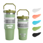 Personalized Custom logo 20oz 30Oz Thermal BPA-FREE Stainless Steel Insulated Flip Straw Tumbler Travel Tea Cups Coffee Mugs