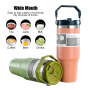 Personalized Custom logo 20oz 30Oz Thermal BPA-FREE Stainless Steel Insulated Flip Straw Tumbler Travel Tea Cups Coffee Mugs