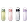 Reusable 50oz 64oz Plastic Water Bottle 2 In1 Straw Chug Lid BPA Free Big Travel Gym Drinking Water Jug Leakproof Time Marker