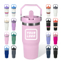 Custom Logo 14 oz Steel Wall Tumbler 14oz with Metal Straw Stainless Steel Thermoses Cup Portable Insulated Water Bottles