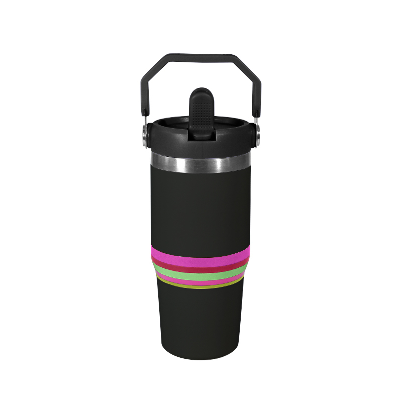 Custom Logo 14 oz Steel Wall Tumbler 14oz with Metal Straw Stainless Steel Thermoses Cup Portable Insulated Water Bottles