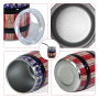 3oz Mini Stainless Steel Beer Wine Barrel Cup Drinkware Tumbler Bar Mugs Shot Glass with Metal Straw Lid