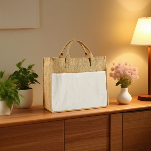 USA Warehouse in Stock 35*43cm Sublimation Tote Bags Blank Lightweight Reusable Grocery Bags Canvas Shopping Bag 10pcs/ctn