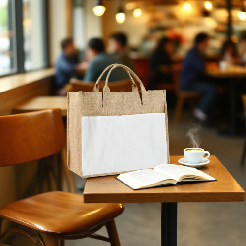USA Warehouse in Stock 35*43cm Sublimation Tote Bags Blank Lightweight Reusable Grocery Bags Canvas Shopping Bag 10pcs/ctn