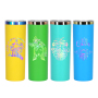 20oz Custom Holographic Plated Powder Coated Stainless Steel Straight Tumblers Laser Engrave Water Bottle