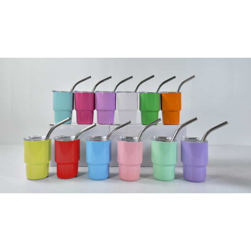 RTS US 108pcs/ctn 3oz Sublimation Shot Glass Tumblers Stainless Steel Double Wall Vacuum Insulated Shot Glasses Cups