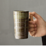 Japanese Style Handcrafted Bottles Wooden Handle Mugs Household Water Cup