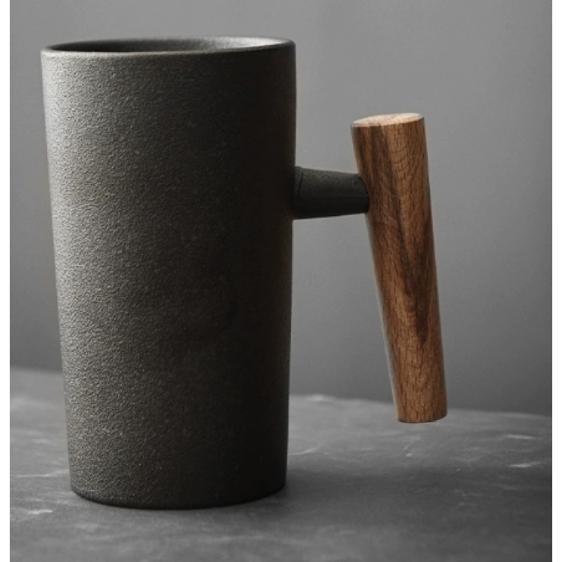 Japanese Style Handcrafted Bottles Wooden Handle Mugs Household Water Cup