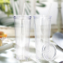 Snowglobe Tumbler clear Pre Drilled 24oz Snowglobe Tumbler 24oz Snow Plastic Globe Cup Premade Hole 24oz Snowglobe Tumbler