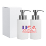 US Warehouse RTS 550ml Dispenser Stainless Steel Single Wall Press Bottle Hand Soap Dispenser for Bathroom Valentine's Day Gifts