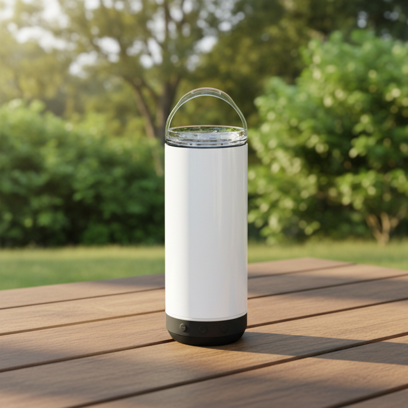 4 in 1 Cooler Can Smart Speaker 16oz Stainless Steel Sublimation Wireless Speaker Music Tumbler Wireless Speaker Music