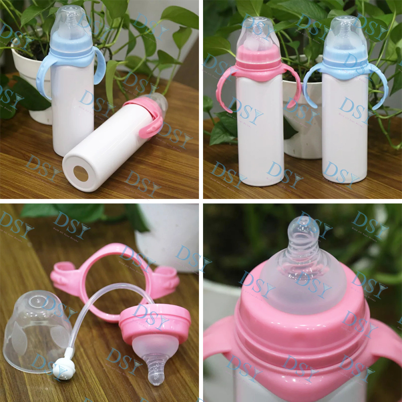 Custom 8oz Sublimation Straight Blank Double Wall Vacuum Stainless Steel Water Bottle Baby Drink Water Bottle
